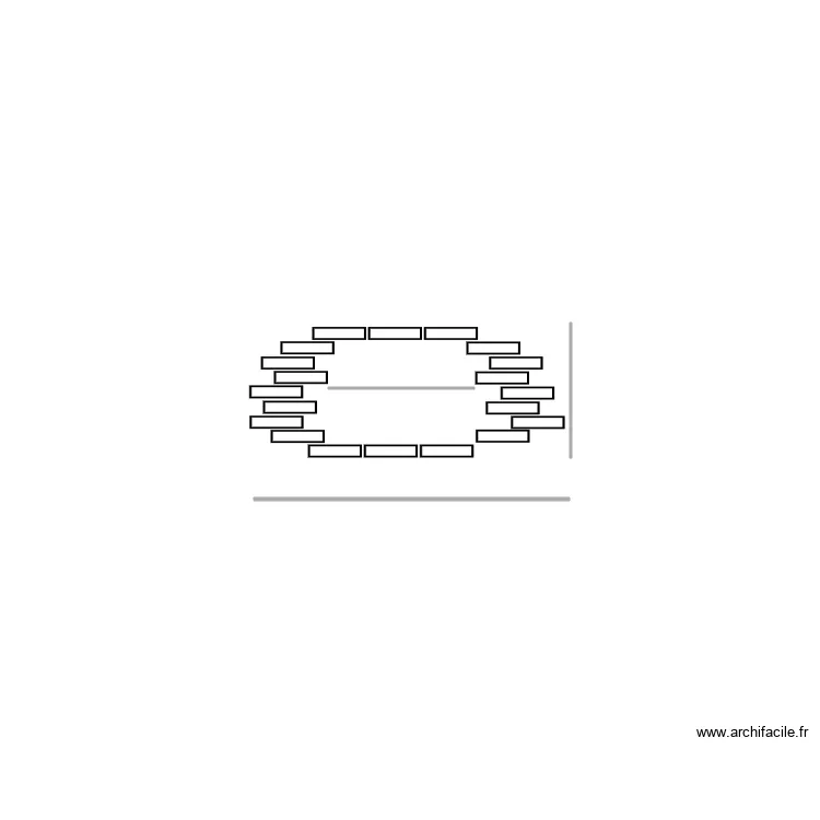 mur en brique. Plan de 