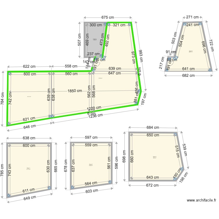 Salle VdL Chauffage sol 3. Plan de 0 pièce et 0 m2