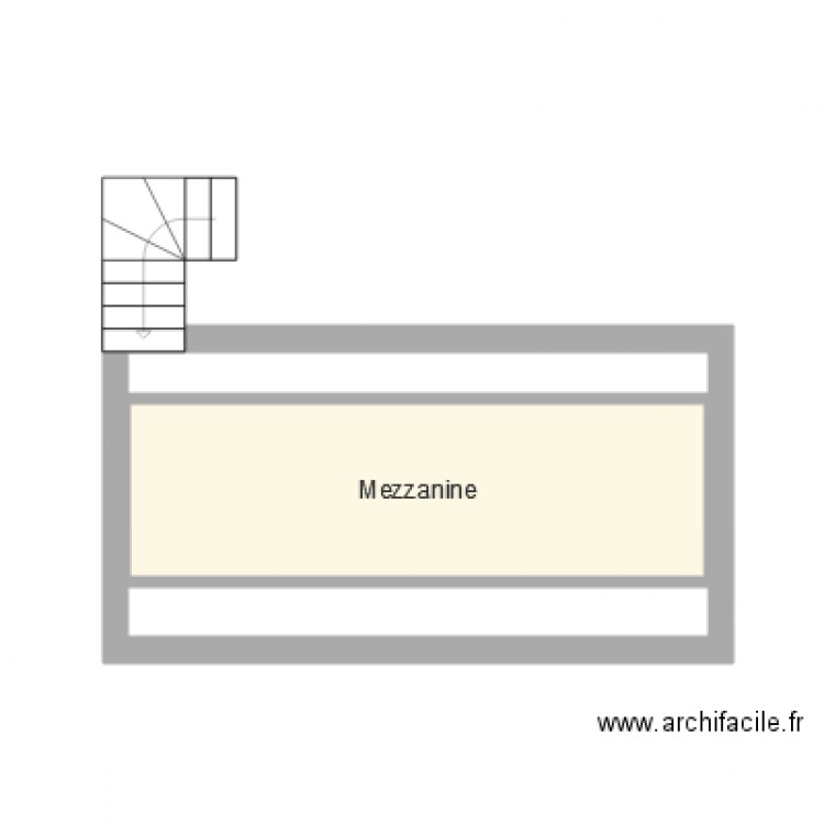 Mezzanine. Plan de 0 pièce et 0 m2