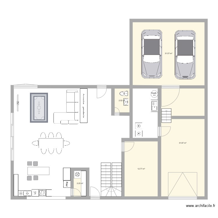 Maison Aumont. Plan de 0 pièce et 0 m2