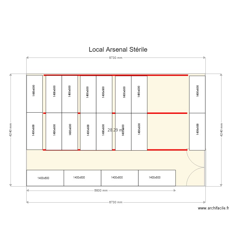 CH Bastia Arsenal Stérile 2. Plan de 0 pièce et 0 m2