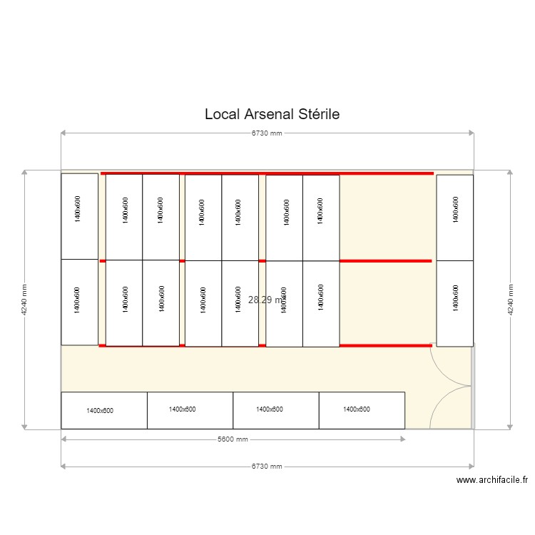 CH Bastia Arsenal Stérile 2. Plan de 0 pièce et 0 m2