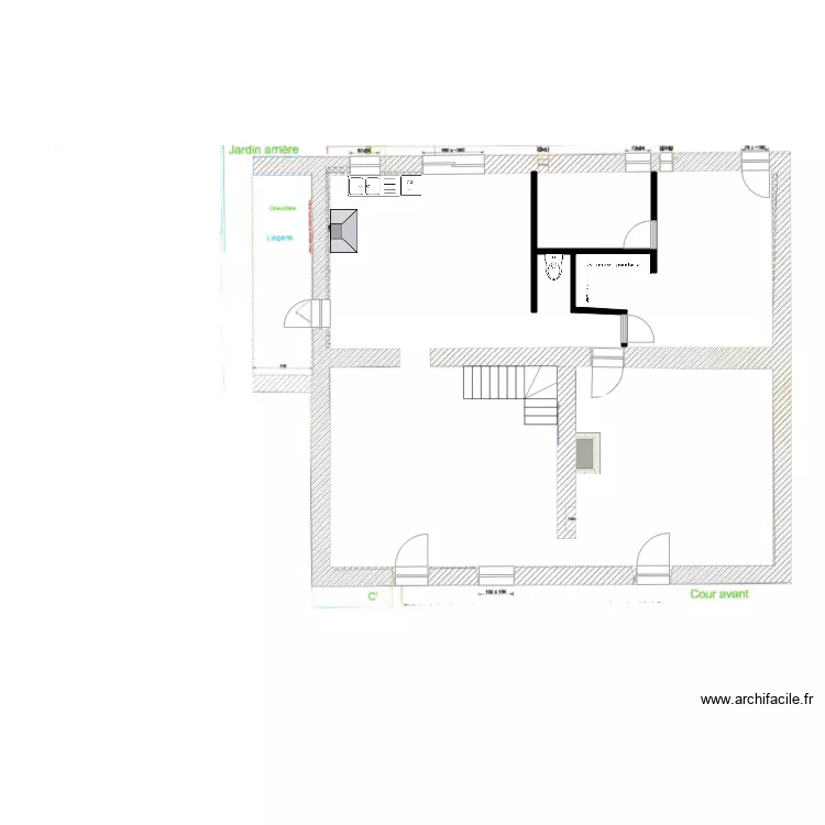 MAISON PLAN POUR PEINTURE. Plan de 