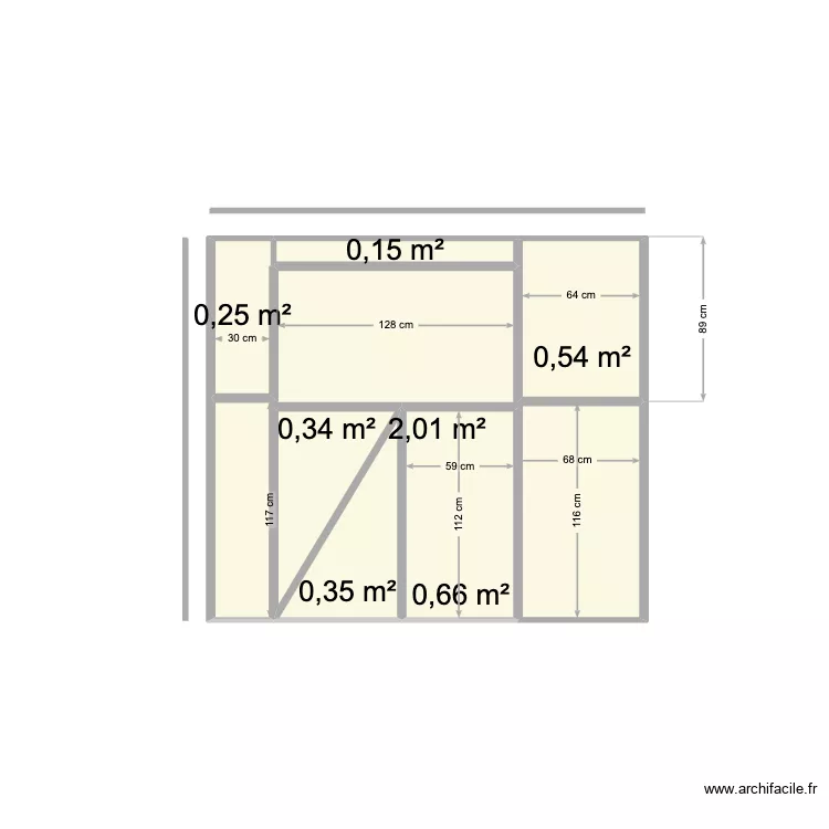 Window panel of trailer. Plan de 