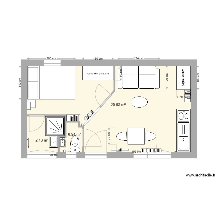 Félix Faure Colombes V7 rotation petit radiateur. Plan de 0 pièce et 0 m2