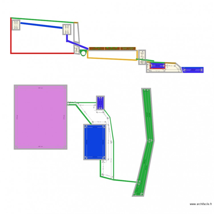 maison. Plan de 13 pièces et 51 m2