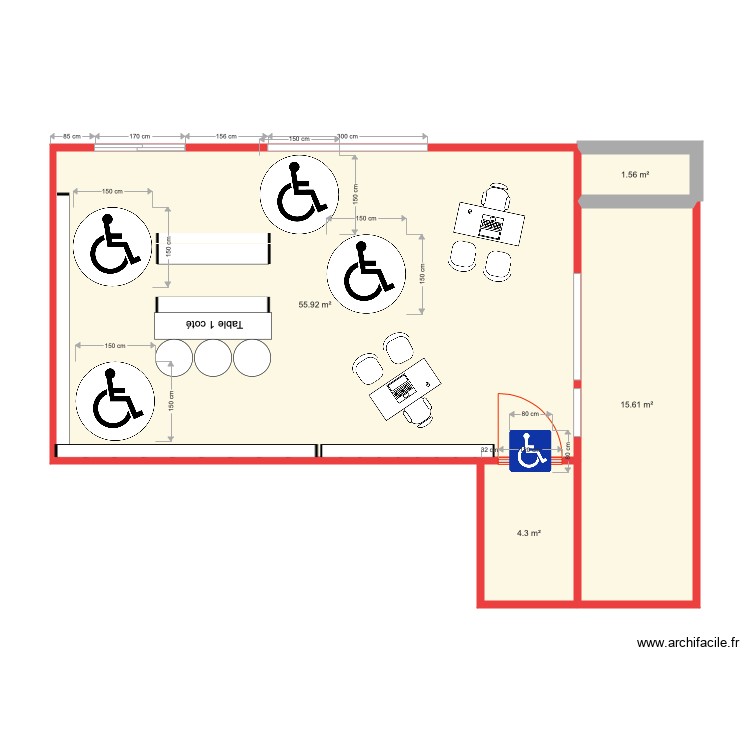 travaux fini pmr. Plan de 0 pièce et 0 m2