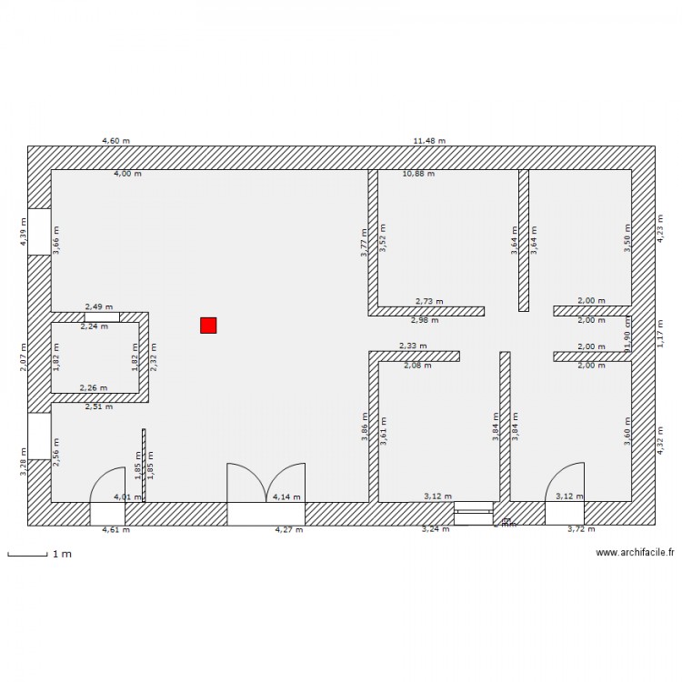 grange. Plan de 0 pièce et 0 m2