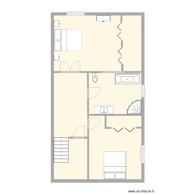 split 22x40 2 etages. Plan de 0 pièce et 0 m2