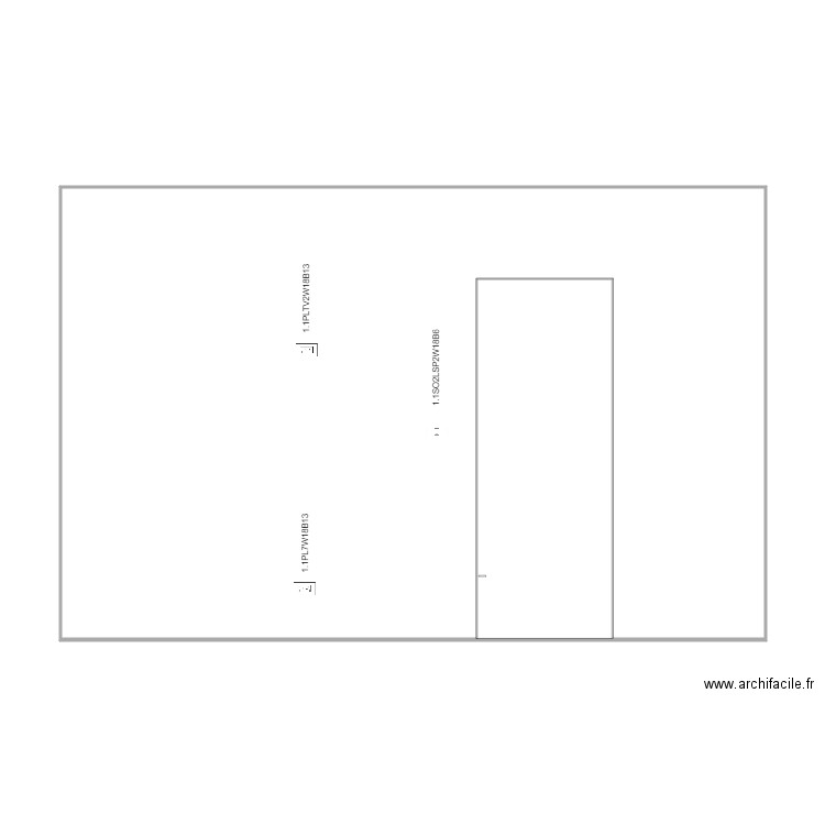 wall 18 master bedroom plugs X 3. Plan de 0 pièce et 0 m2