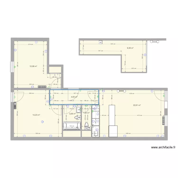 Frasse Plan Before. Plan de 