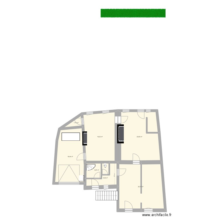 FENIOUX2023. Plan de 7 pièces et 96 m2