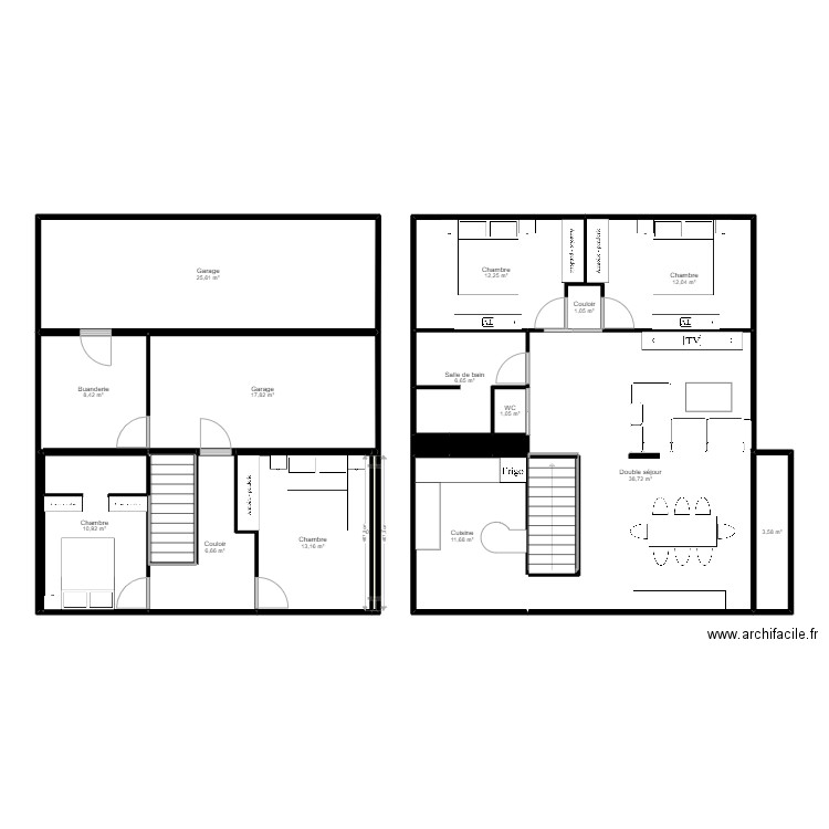 PLAN MAISON PARENT GUILLLAUME. Plan de 59 pièces et 539 m2