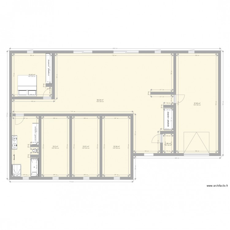 plein pied 1. Plan de 0 pièce et 0 m2