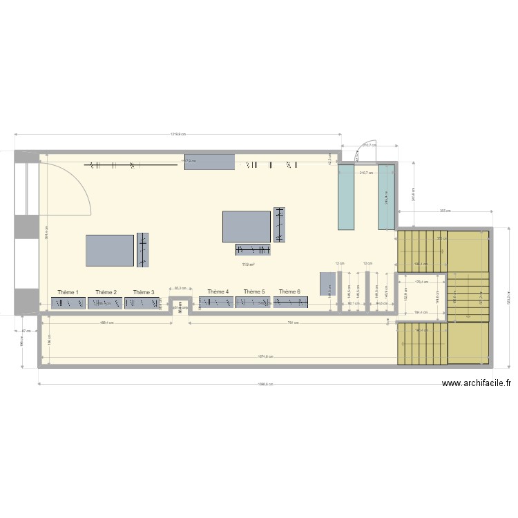 SKFK MADRID AYALA. Plan de 1 pièce et 119 m2