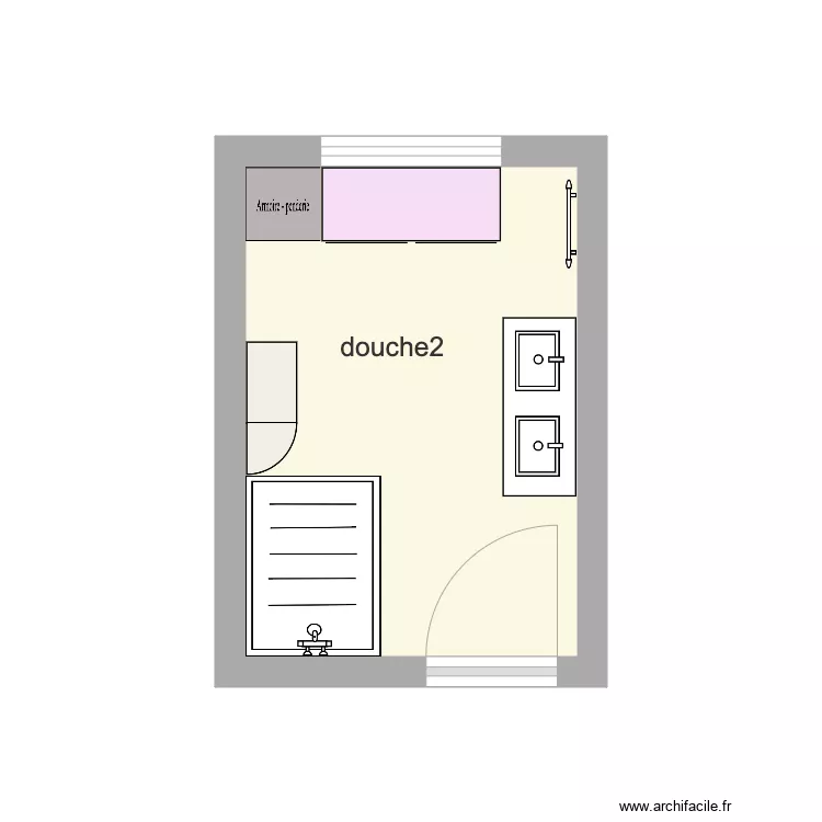 douche2. Plan de 