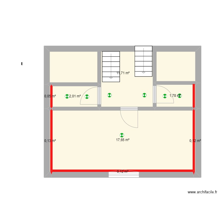 sivry 2. Plan de 8 pièces et 34 m2