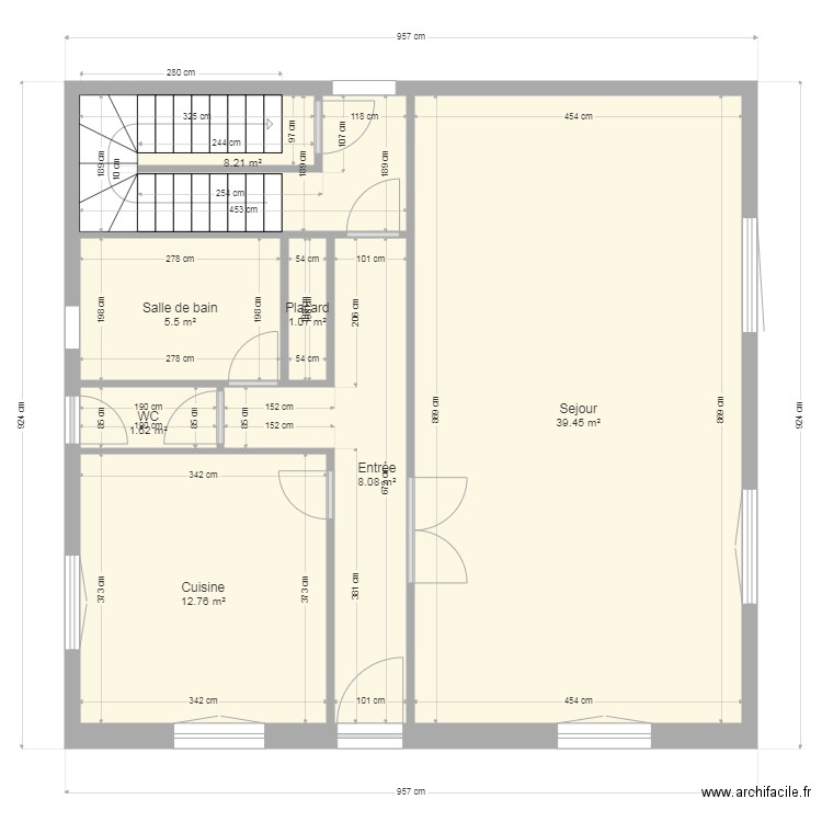 pavillon Cormeilles en parisis rez de chaussee 3. Plan de 0 pièce et 0 m2