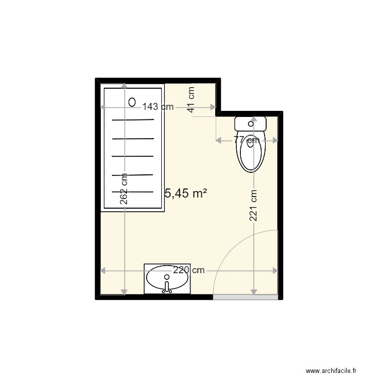 DUQUENOY LUCIE . Plan de 1 pièce et 5 m2