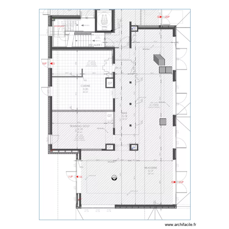 brasserie try. Plan de 