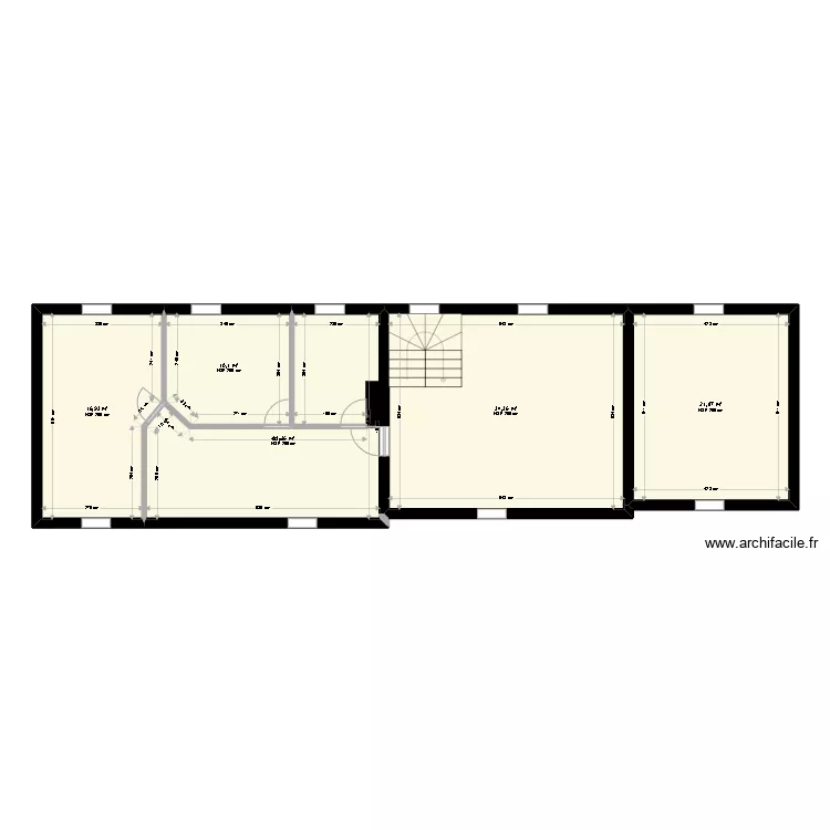 Plan structure 1er &eacute;tage pi&egrave;ce. Plan de 