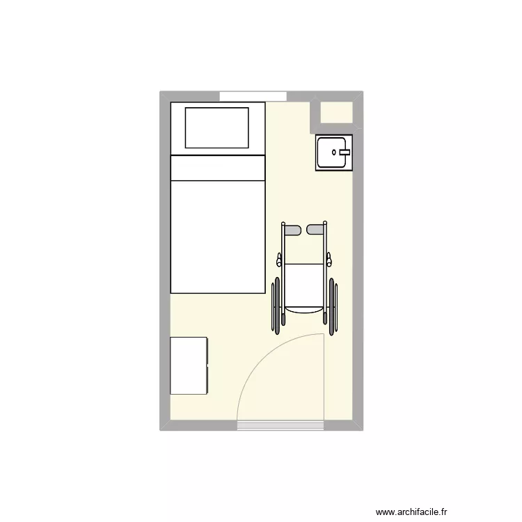 ELMoumene_chambre. Plan de 