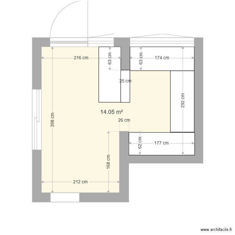 macuisine. Plan de 0 pièce et 0 m2