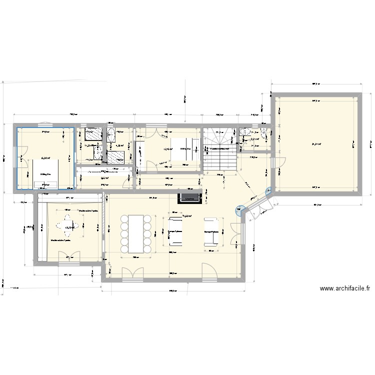 PSenlis Ok  V.0.4. Plan de 9 pièces et 171 m2