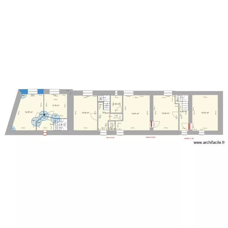 A NE PAS MODIFIER  ETAGE. Plan de 