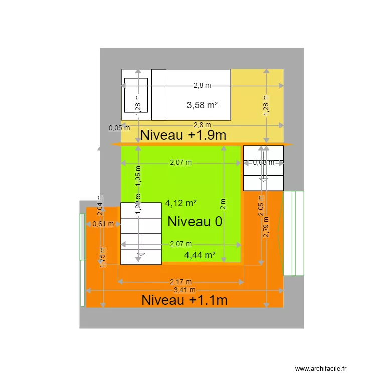 BRUN. Plan de 