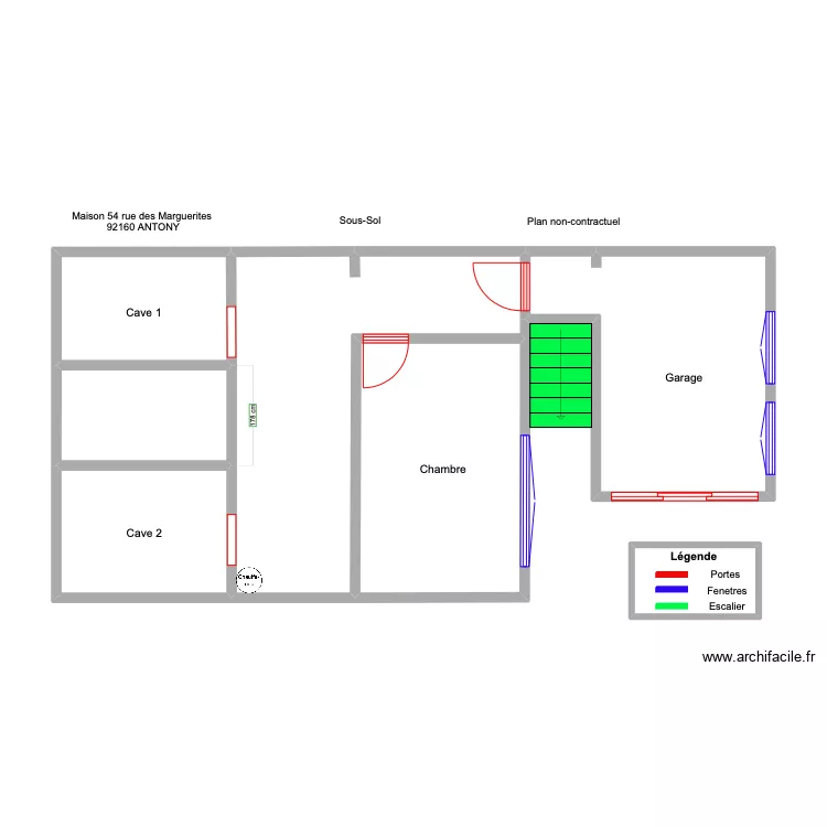 Blino sans mesure garage . Plan de 