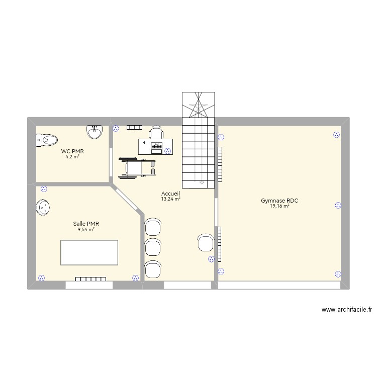 Rdc . Plan de 0 pièce et 0 m2