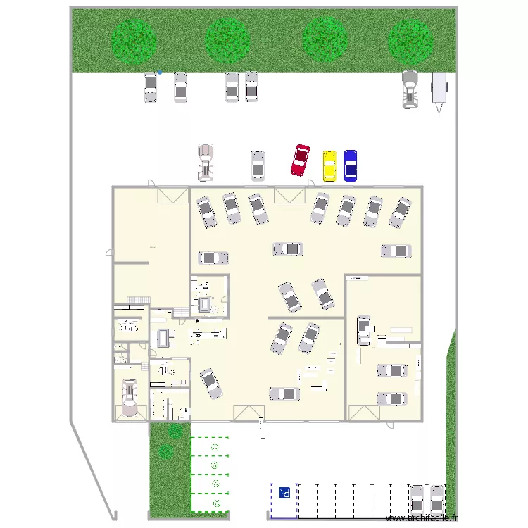 events auto atelier 2023 GLB. Plan de 