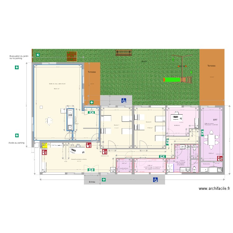 crèche aubière 4. Plan de 0 pièce et 0 m2