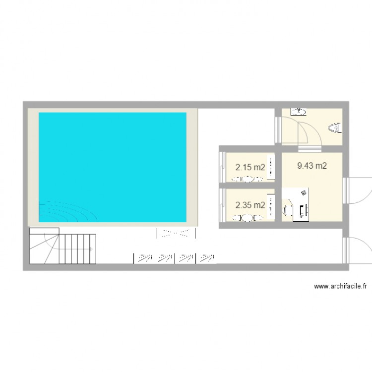 piscine beton ruddy 400 definitif. Plan de 0 pièce et 0 m2