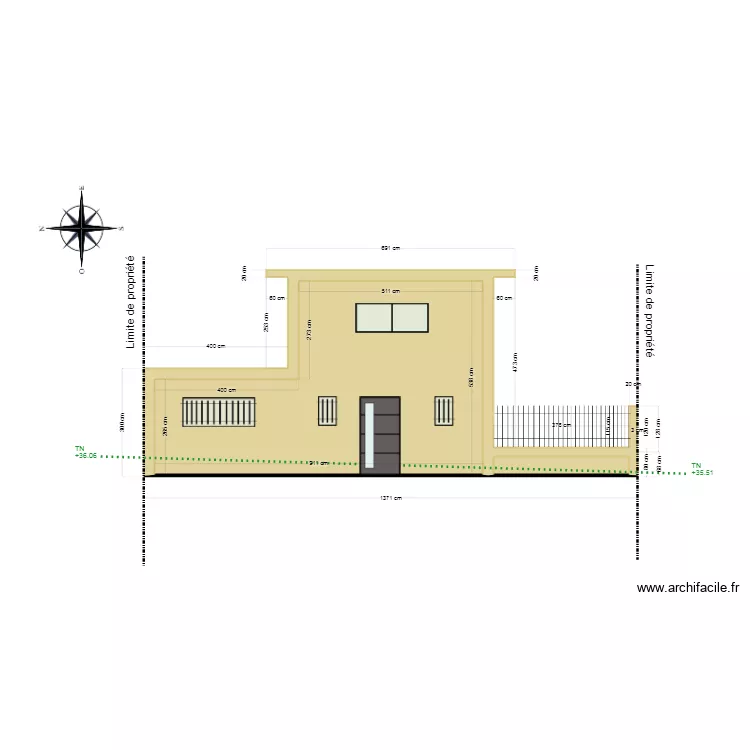 JC Fa&ccedil;ade OUEST new COLOR. Plan de 