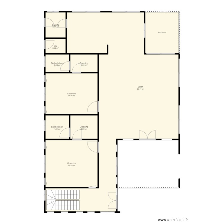 RDC YATT. Plan de 0 pièce et 0 m2