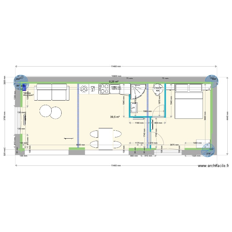 Dépendance Projet Option B. Plan de 0 pièce et 0 m2