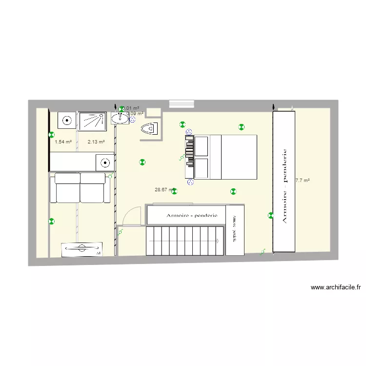 plan sous comble 3. Plan de 