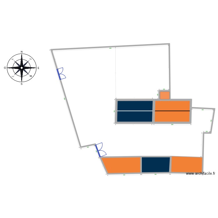 plan de masse. Plan de 0 pièce et 0 m2