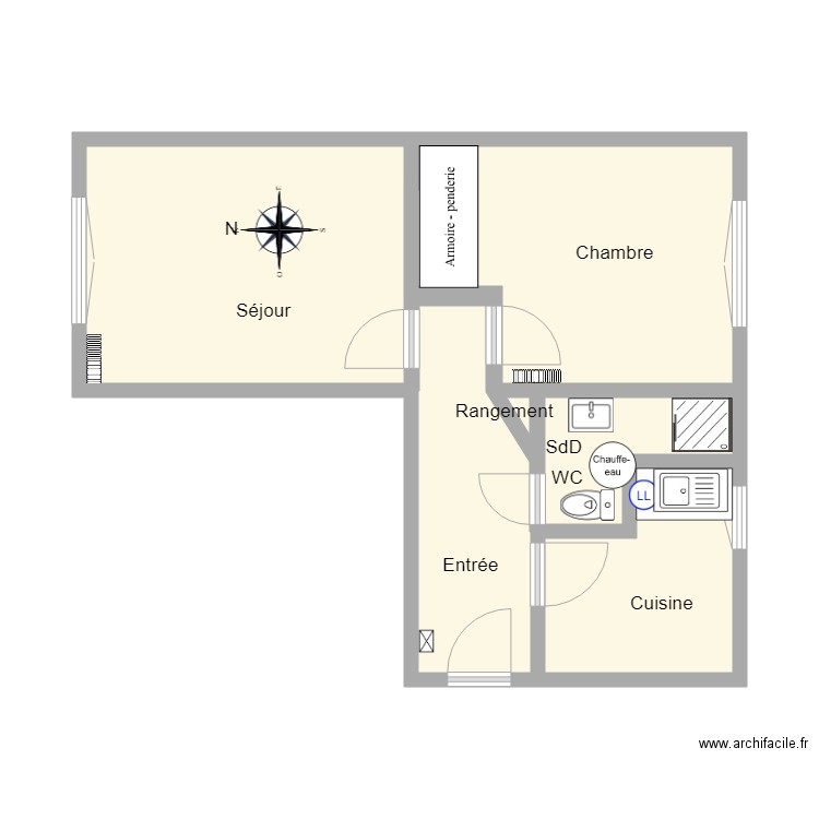 papin 102DD. Plan de 0 pièce et 0 m2