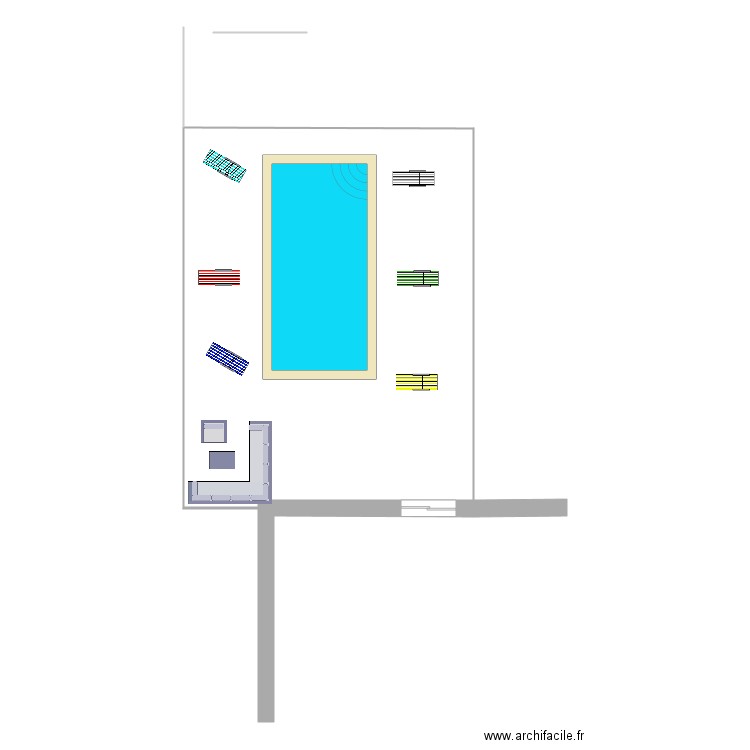 Jardin minimaison. Plan de 0 pièce et 0 m2