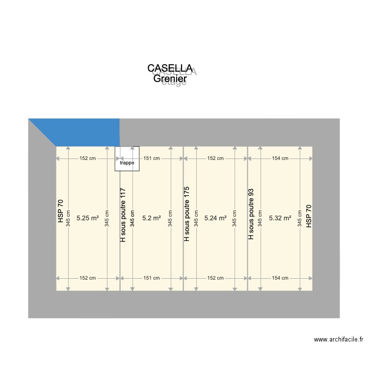 Casella Etats des lieux. Plan de 0 pièce et 0 m2