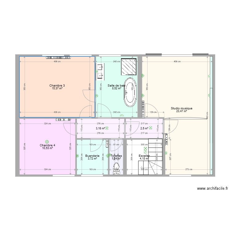 Etage 1. Plan de 0 pièce et 0 m2