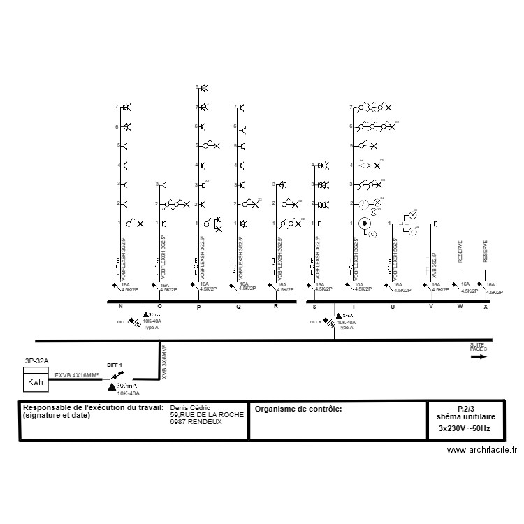 CEDRIC UNIFILILAIRE 2. Plan de 1 pièce et 23 m2