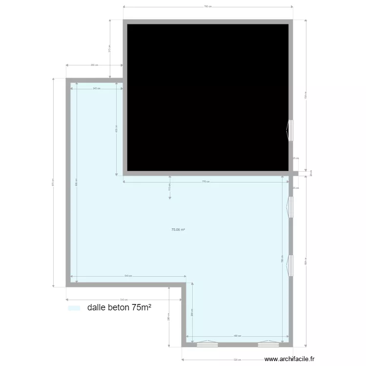 beton a bouler 1er. Plan de 