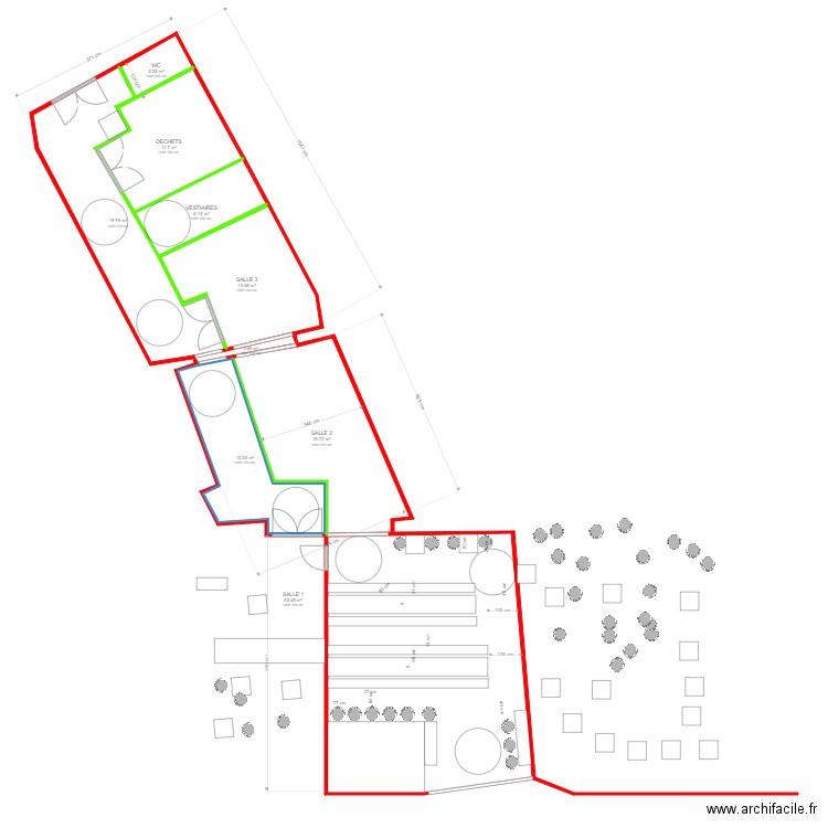 CLERMONT COQUE SALLE 10. Plan de 9 pièces et 138 m2