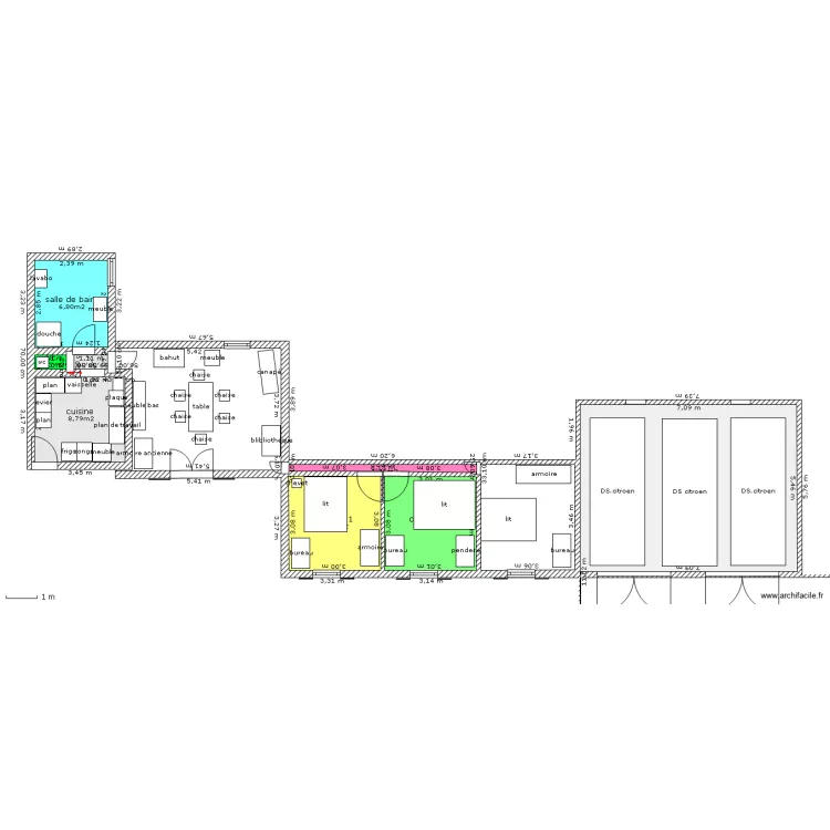 longere berrichonne la bransole. Plan de longere berrichonne la bransole. Plan de