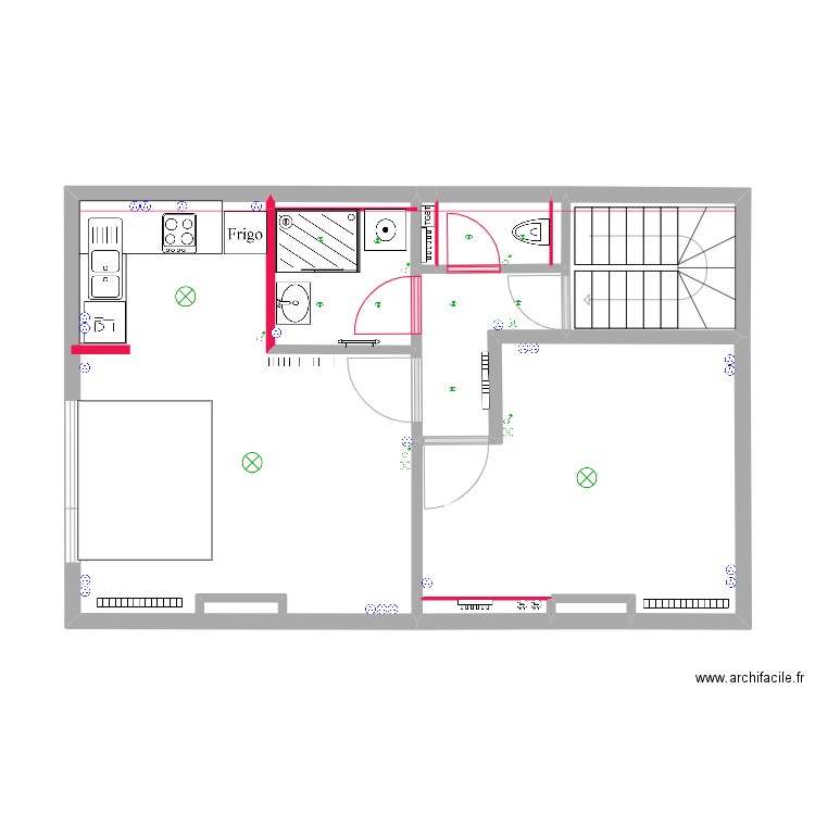 Projet Ruttiens. Plan de 0 pièce et 0 m2