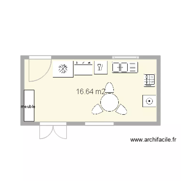 cuisine amenagee. Plan de cuisine amenagee. Plan de